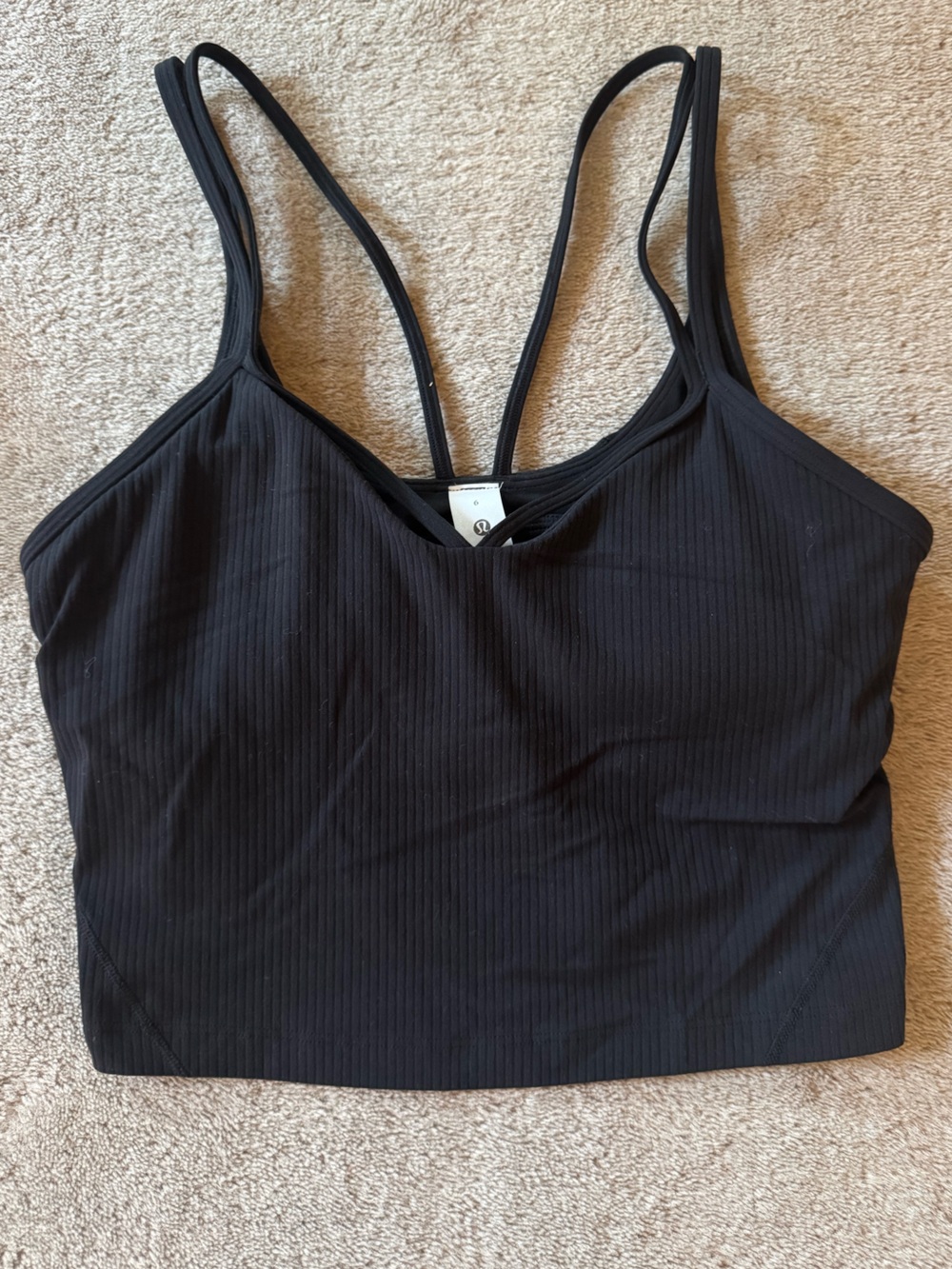 Lululemon Align Strappy Ribbed Tank Top Black